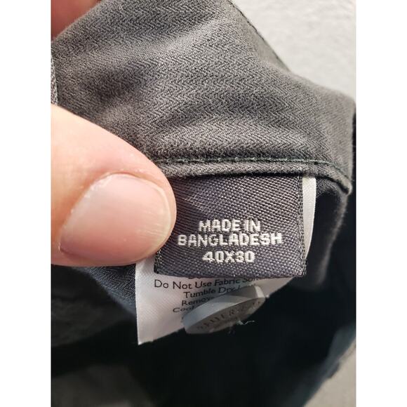 Eddie Bauer Cargo Pants Men's 40x30 Gray Straight Cotton Nylon Hiking Stretch - Picture 13 of 15